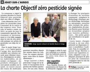 BR - 31 mars 2015. Zéro pesticide à JOUET-sur-L'AUBOI...